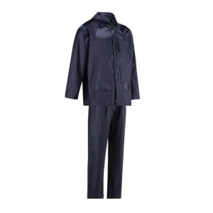 AquaSkin Rubberised Navy Rain Suit