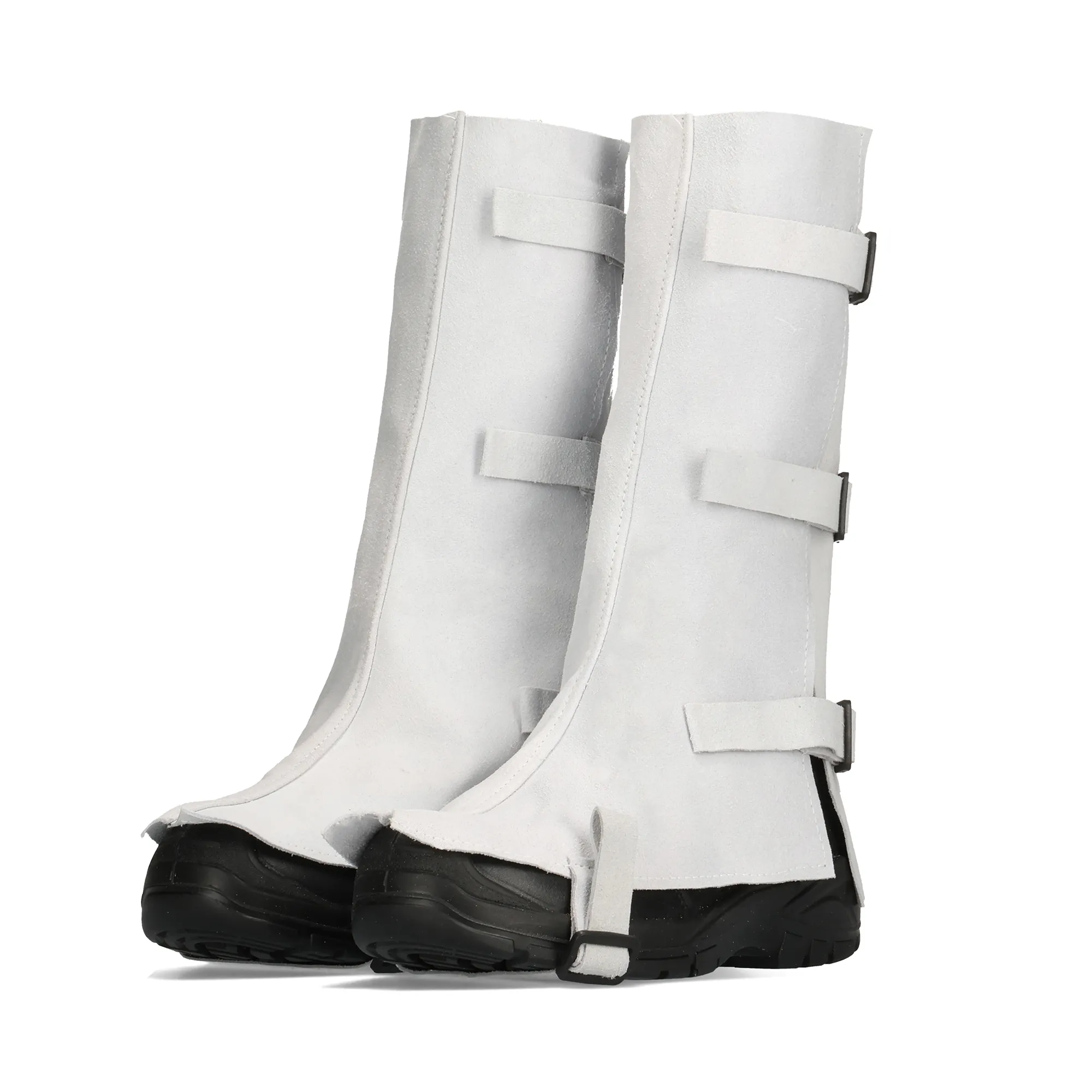 Chrome Leather Knee Spats