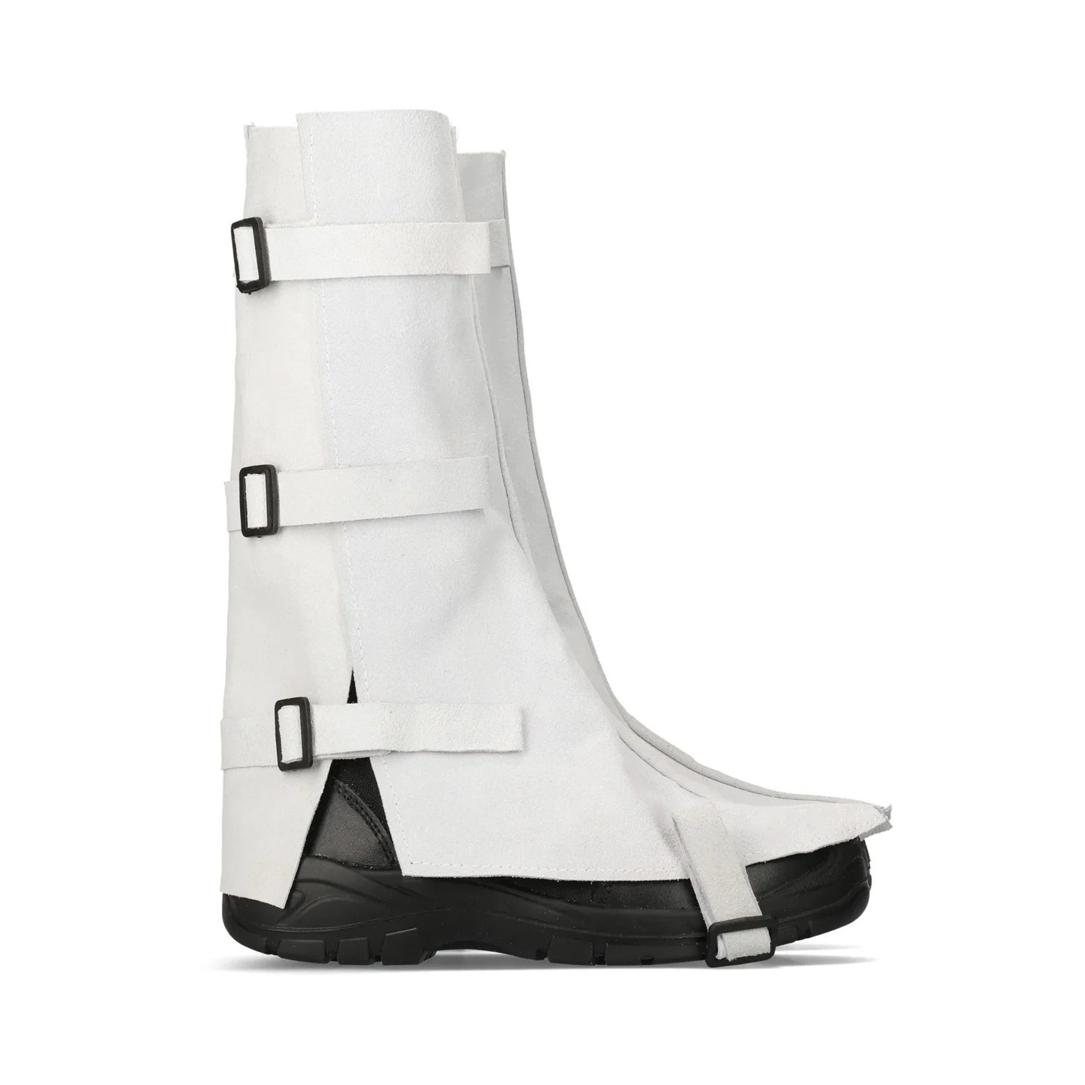 Chrome Leather Knee Spats - Image 3